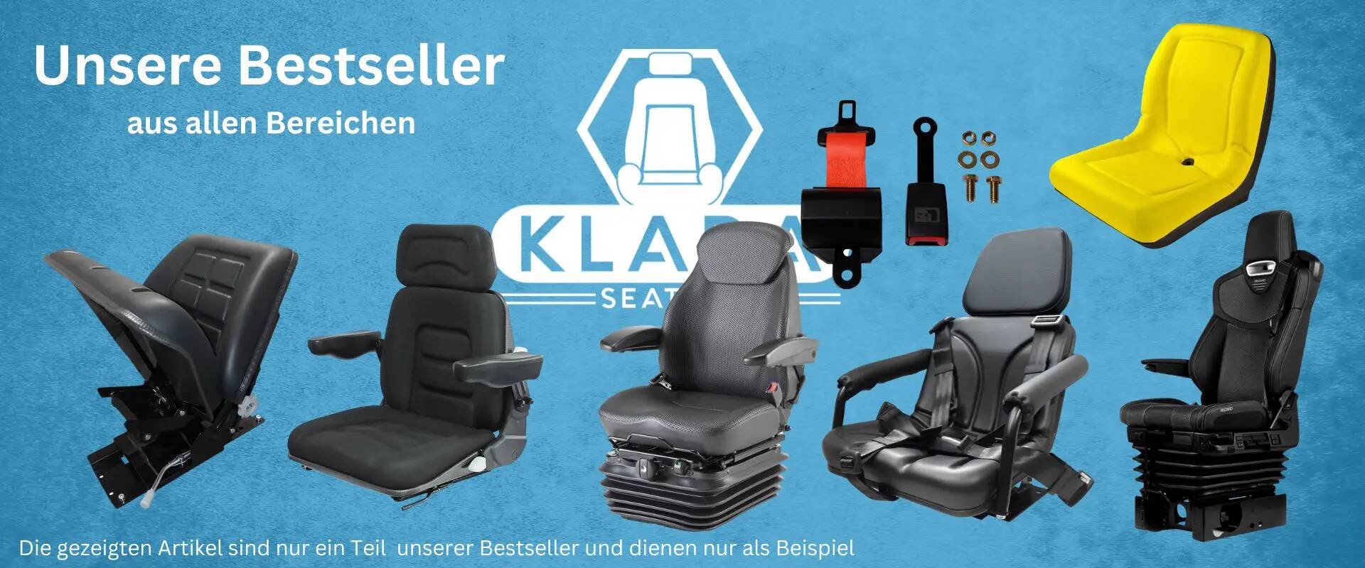 Klara Seats - Hochwertige Fahrersitze und Sicherheitsgurt
