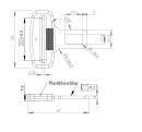 3-Punkt Automatikgurt Schwarz 3730mm mit Gurtpeitsche