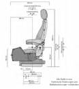 Actimo M mit Steuerhebelträger Stoff New Design (gelb/schwarz) MSG 85/722 Grammer