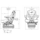 Fendt TMS ohne Konsole rechts Grammer Maximo Dynamic Stoff New Design (anthrazit grün/silber) MSG 95 AL/741 1288545TMS