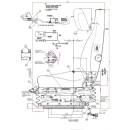 KAB 554 FH - 24V Stoff Havanna Schwarz (280mm Spurmass) Heizung, Armlehnen, Kopfstütze